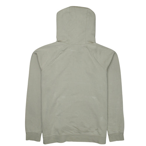 Nike Men's Beige XL Pullover Hoodie with Logo and Kangaroo Pocket