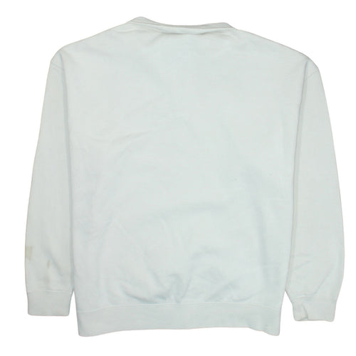 Nike Men's White 1/4 Zip Fleece Sweatshirt Small