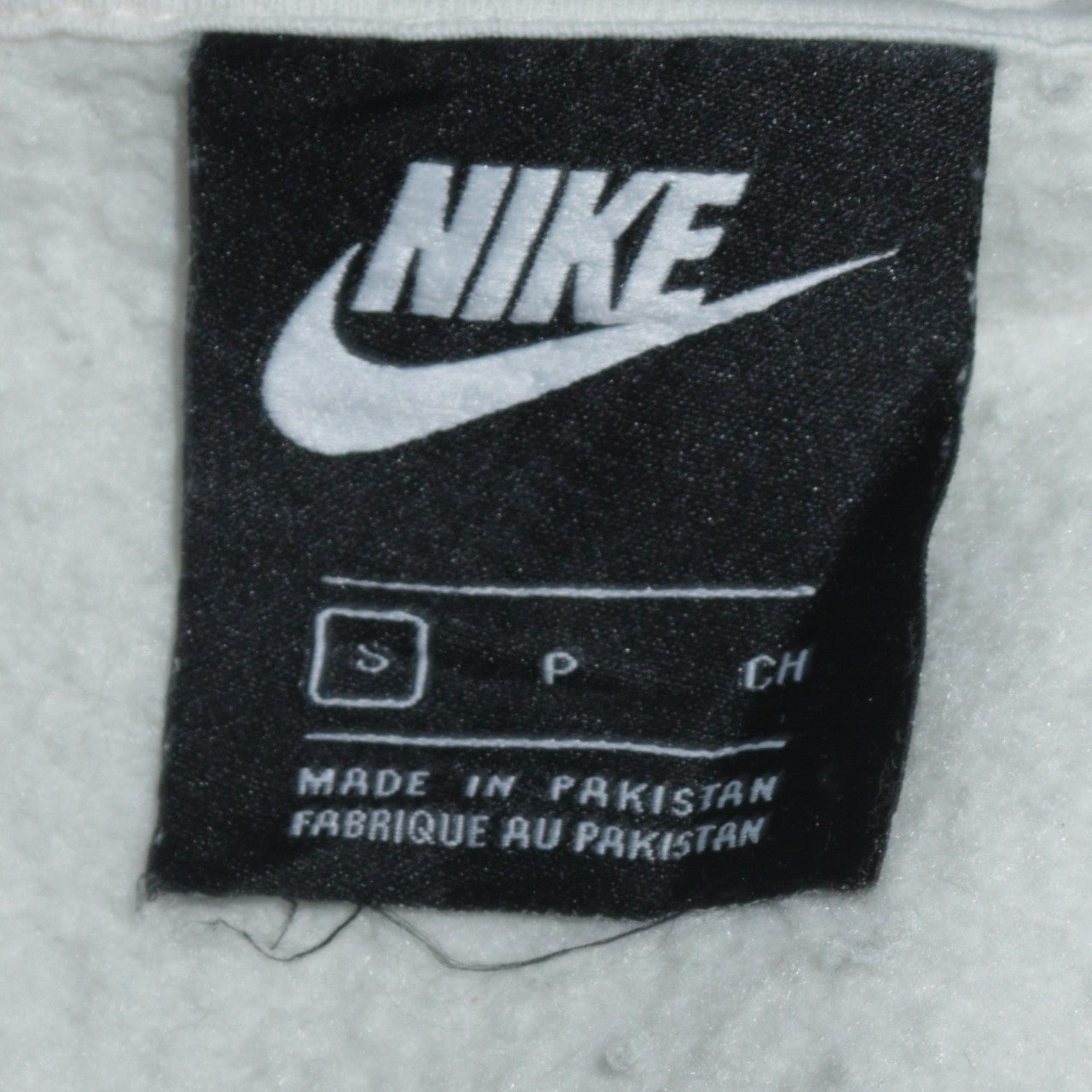 Nike Men's White 1/4 Zip Fleece Sweatshirt Small