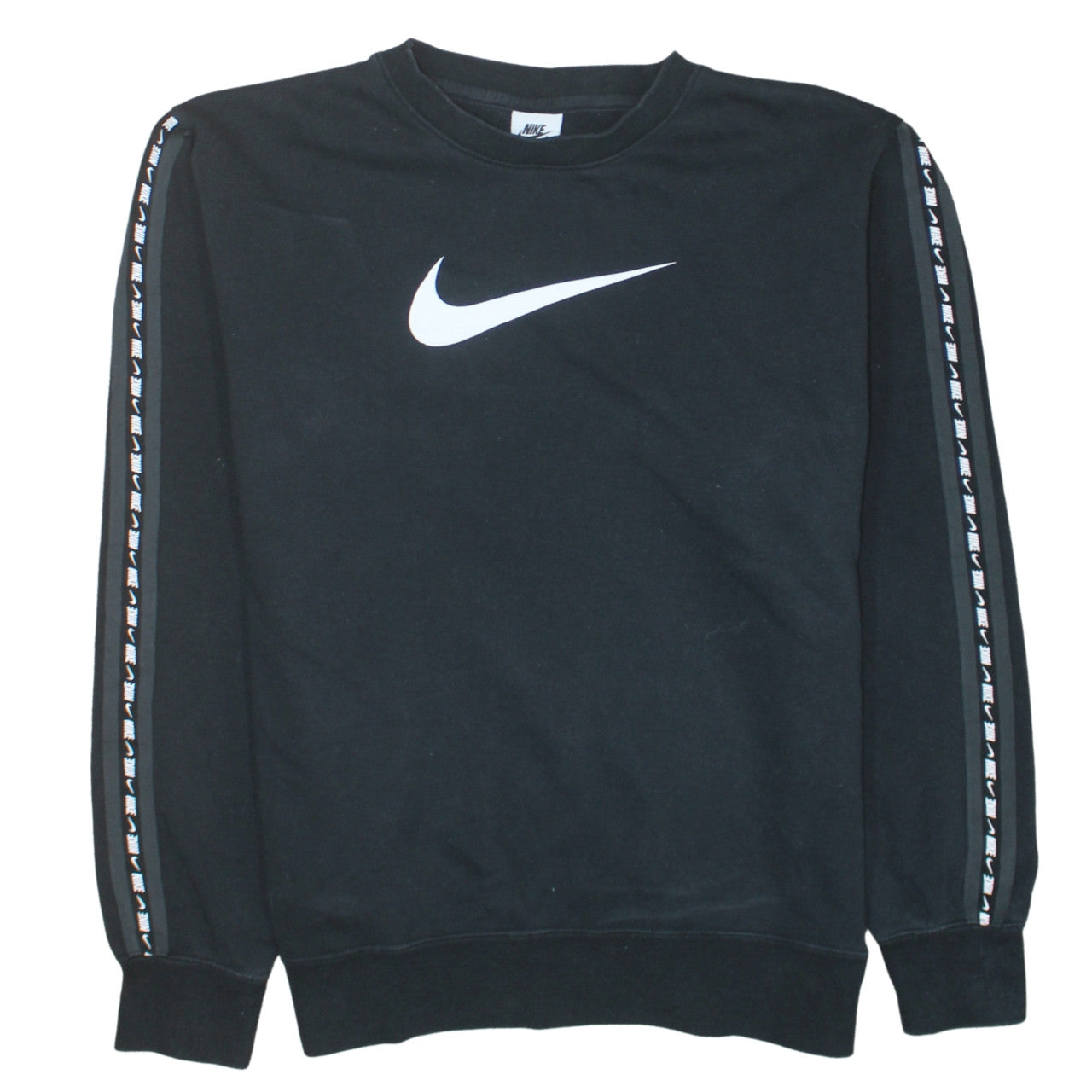 Nike Women's Black M Crew Neck Pullover Sweatshirt with Logo