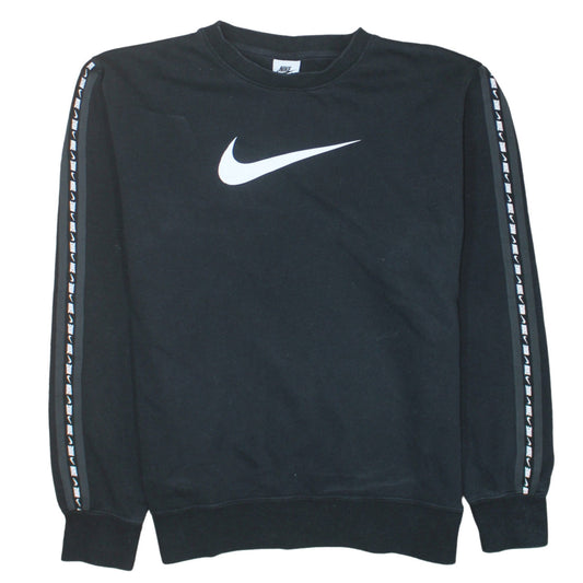 Nike Women's Black M Crew Neck Pullover Sweatshirt with Logo