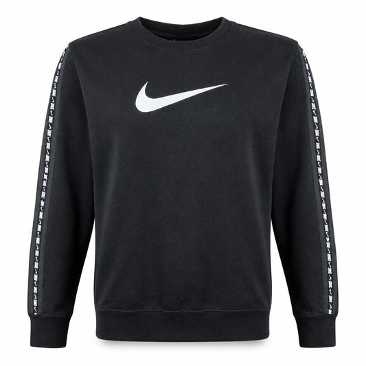 Front view of Nike Women's Black M Crew Neck Pullover Sweatshirt with Logo