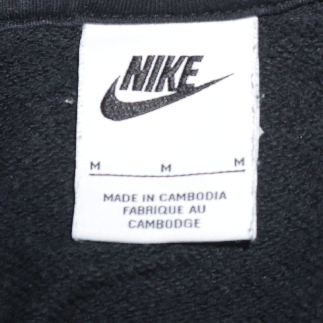 Nike Women's Black M Crew Neck Pullover Sweatshirt with Logo