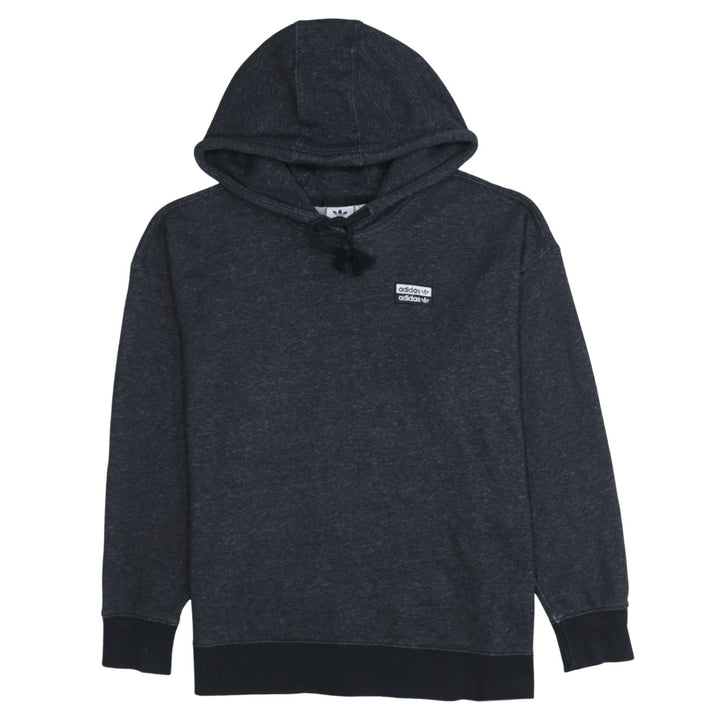 Adidas Women Black XS Pullover Hoodie Cotton Blend Sportswear
