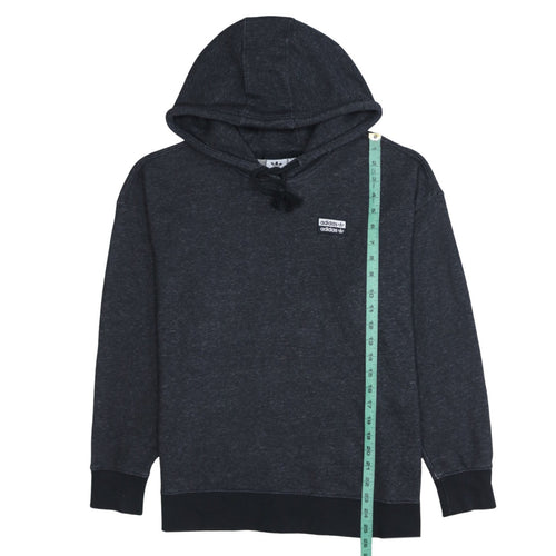 Adidas Women Black XS Pullover Hoodie Cotton Blend Sportswear