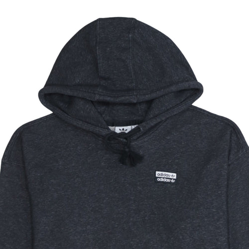 Adidas Women Black XS Pullover Hoodie Cotton Blend Sportswear
