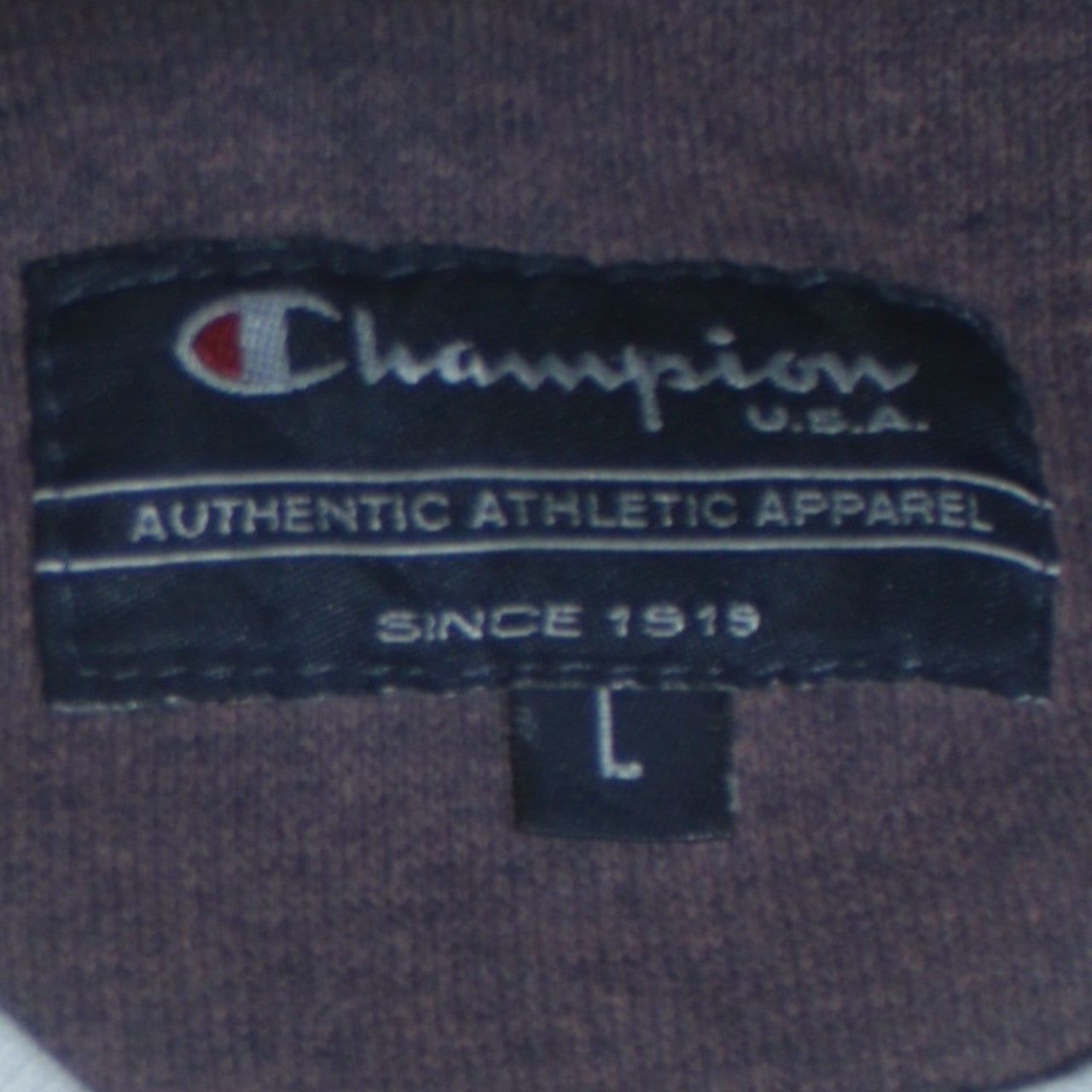 Champion Men's White L Pullover Sweatshirt Embroidered Logo
