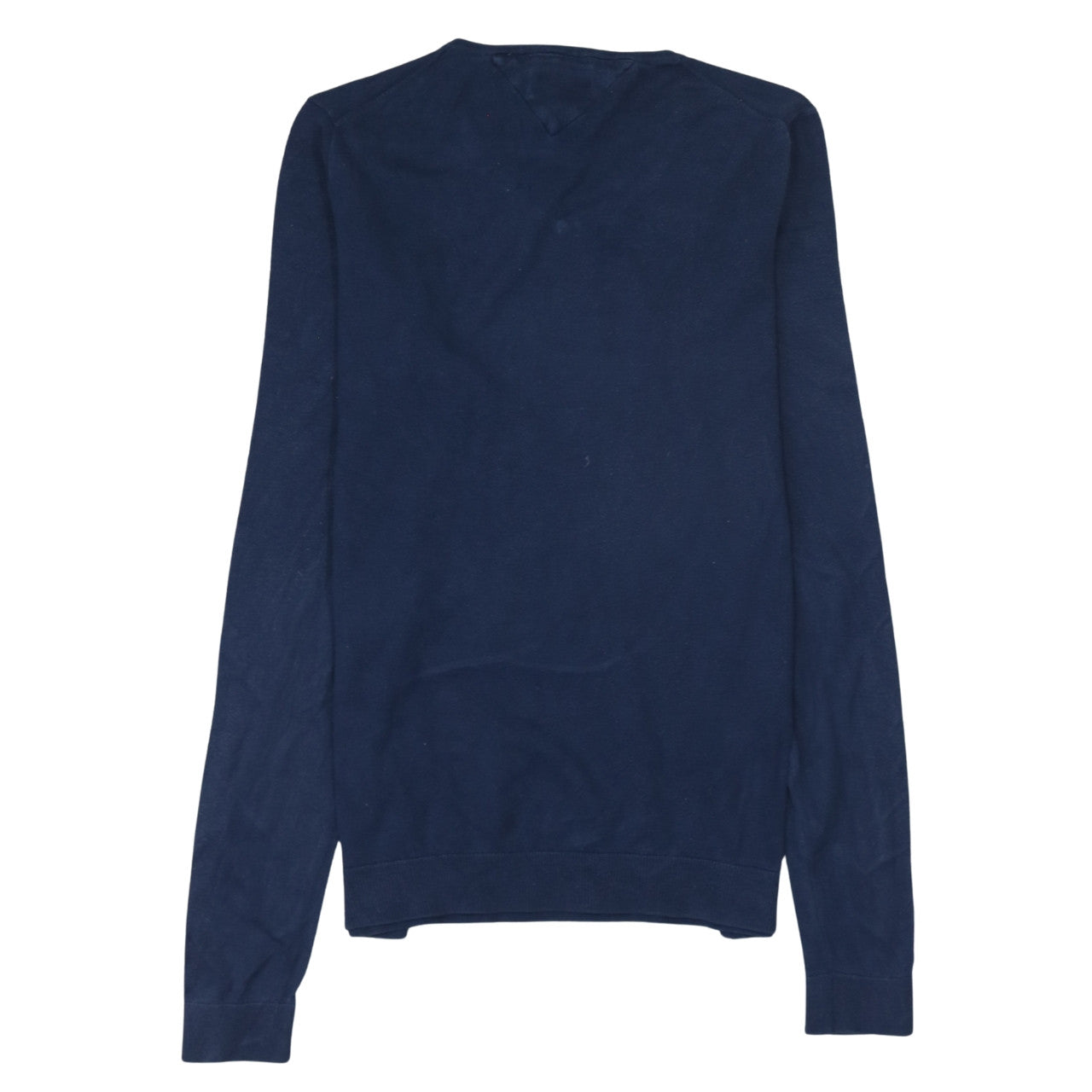 Tommy Hilfiger Men’s Blue V-Neck Cotton Pullover Jumper M
