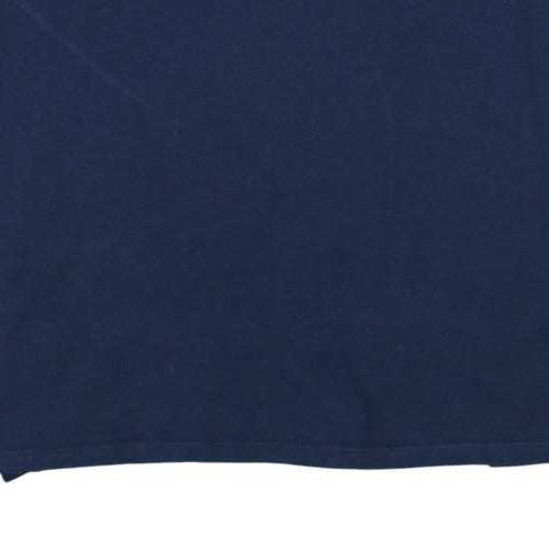 Levi's Men's Blue Logo Graphic Cotton Polo T-Shirt Size L