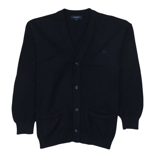 Burberry Men’s Black Wool Button Cardigan L Classic Knit