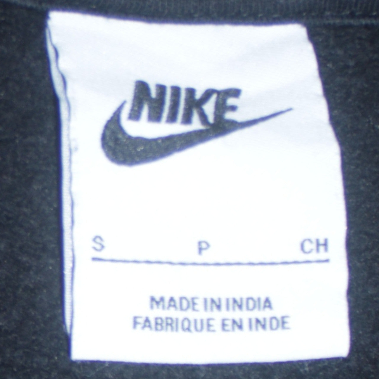 Nike Men's Black Small Pullover Hoodie with Logo and Kangaroo Pocket