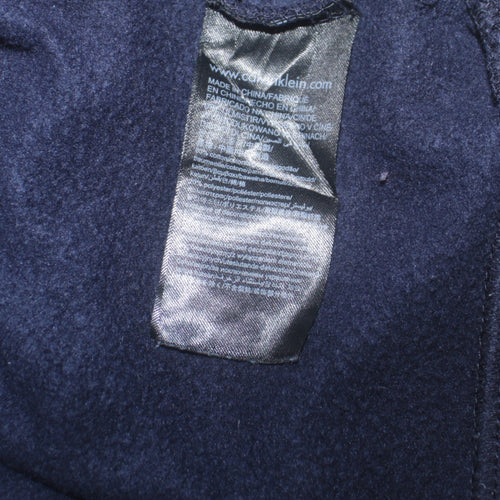 Calvin Klein Jeans Men's Blue XS Pullover Logo Sweatshirt