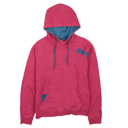 Puma Womens Pink Hooded Pullover Sweatshirt Size 12 UK