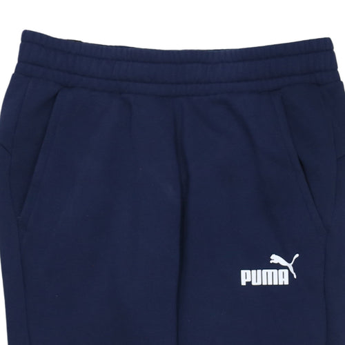 Puma Men's Blue M Jogger Sweatpants Tapered Fit Activewear