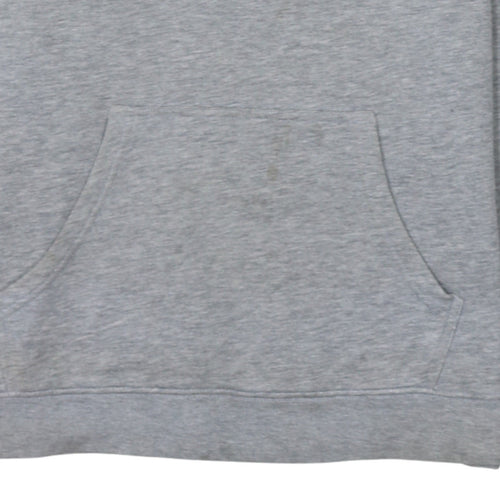 Champion Men Grey Logo Pullover Hoodie Size M Regular Fit