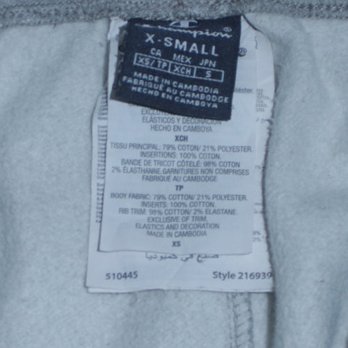 Champion Men's Grey XS Jogger Sweatpants with Elastic Waist