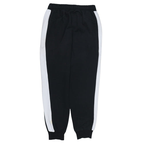 Puma Men's Black Jogger Trousers M Side Stripe Fleece Track Pants