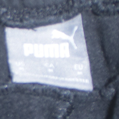Puma Men's Black Jogger Trousers M Side Stripe Fleece Track Pants