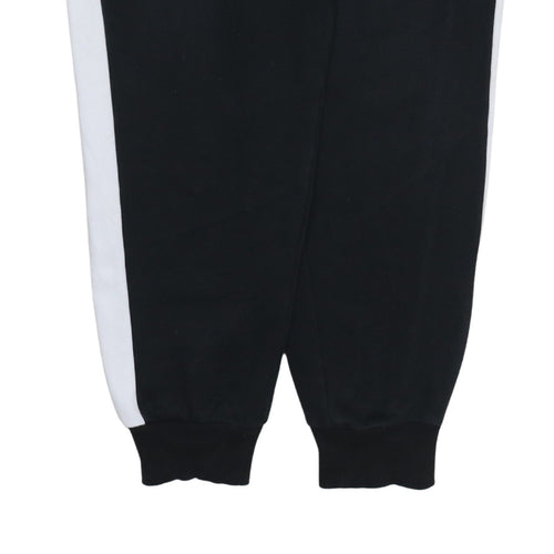 Puma Men's Black Jogger Trousers M Side Stripe Fleece Track Pants