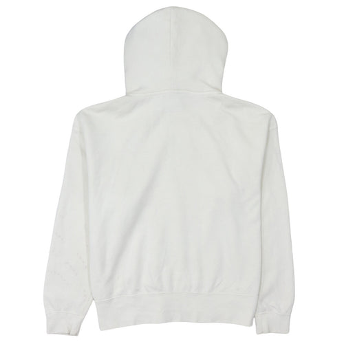 Nike Men's White Pullover Hoodie M Regular Fit Fleece Sweatshirt