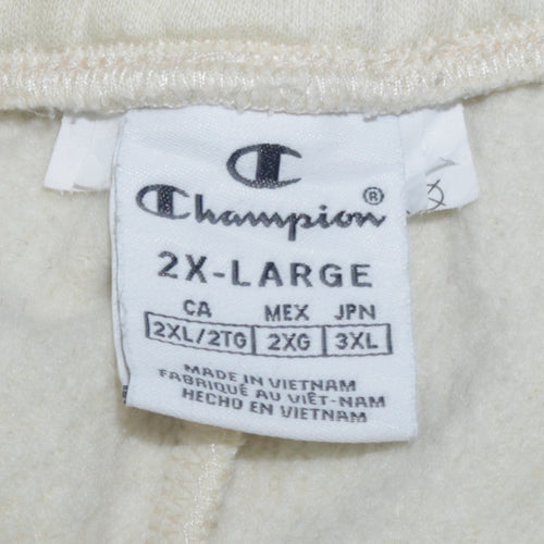 Champion Women’s Ivory 2XL Jogger Sweatpants Fleece Relaxed Fit