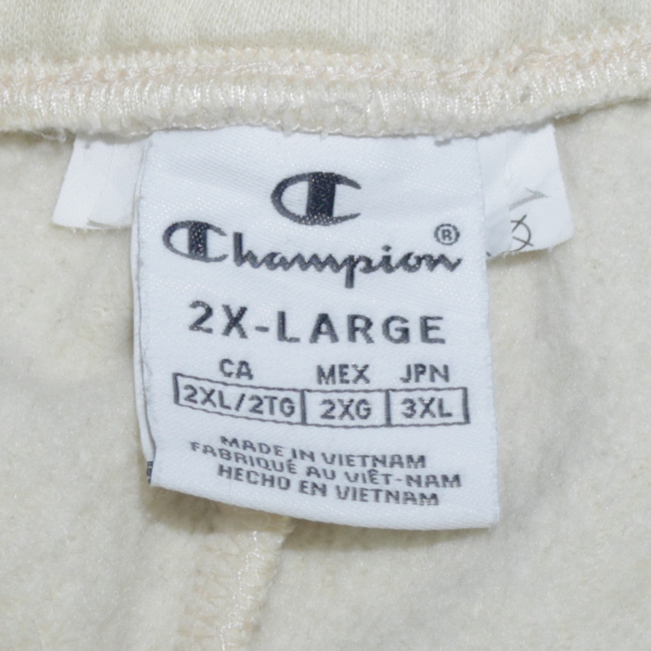 Champion Women’s Ivory 2XL Jogger Sweatpants Fleece Relaxed Fit
