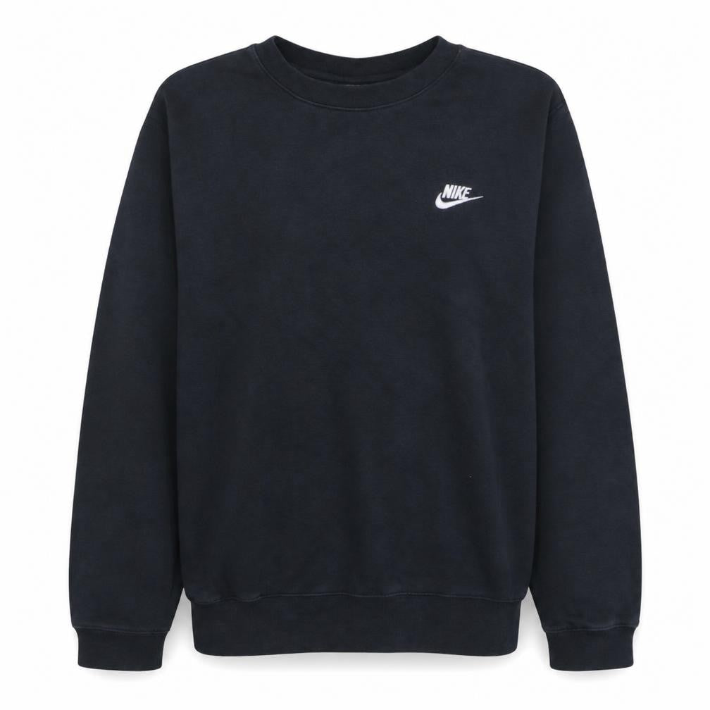 Front view of Nike Women’s Black Small Pullover Sweatshirt Crew Neck Cotton Blend