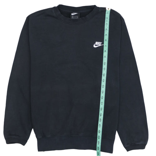 Nike Women’s Black Small Pullover Sweatshirt Crew Neck Cotton Blend