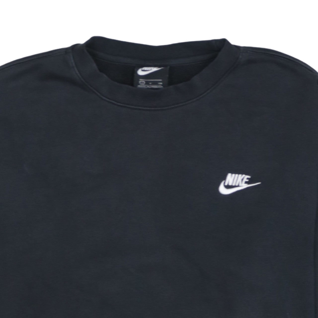 Nike Women’s Black Small Pullover Sweatshirt Crew Neck Cotton Blend