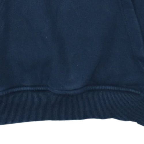 Champion Teens Blue Pullover Hoodie M Embroidered Logo Fleece