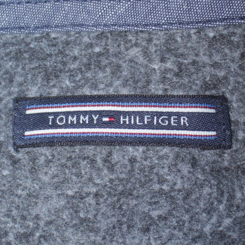 Tommy Hilfiger Men’s Grey Quilted Crew Neck Sweatshirt M