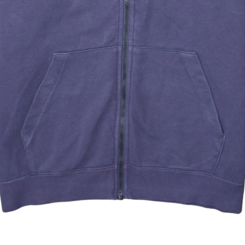 Nike Women Purple Full Zip Hoodie Size L Cotton Blend