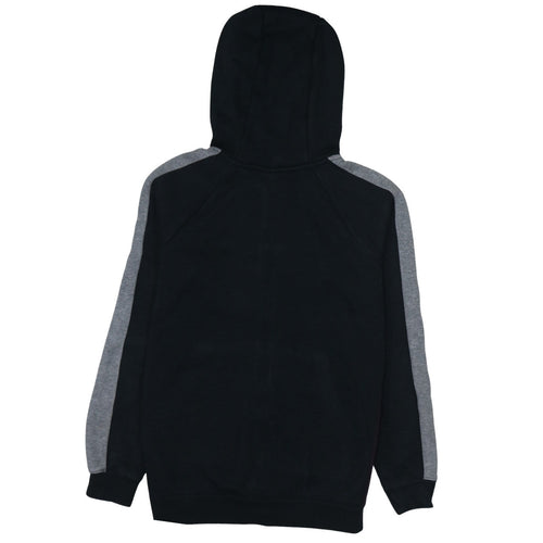 Nike Air Women's Black XS Full Zip Hoodie with Grey Stripes