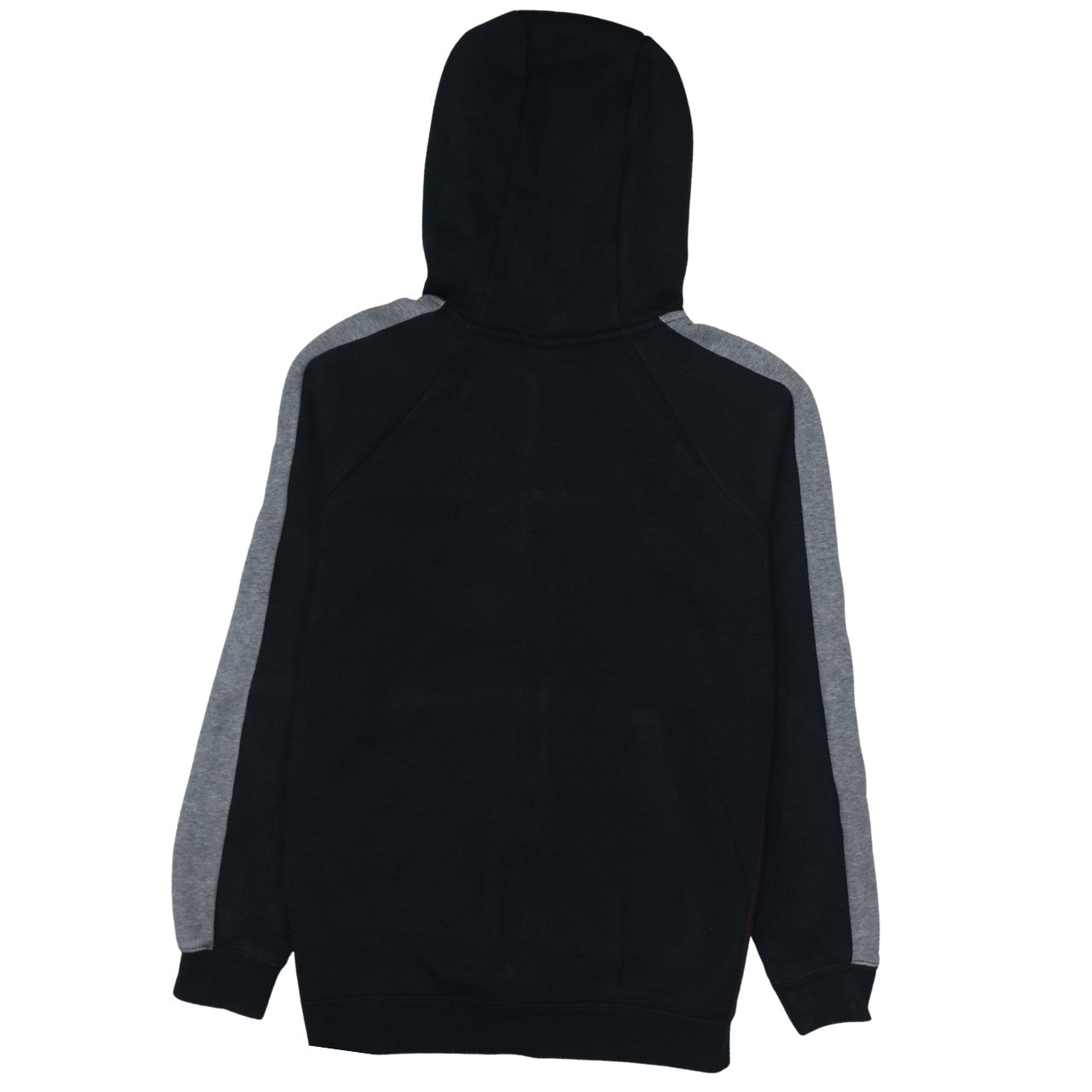 Nike Air Women's Black XS Full Zip Hoodie with Grey Stripes