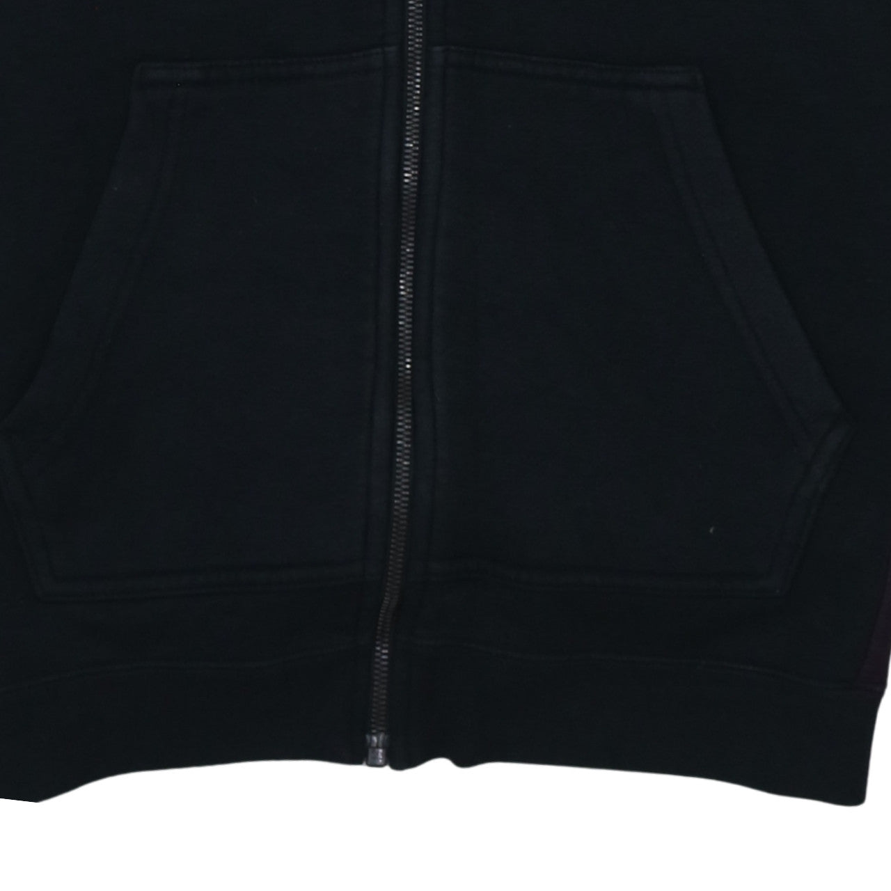 Nike Air Women's Black XS Full Zip Hoodie with Grey Stripes