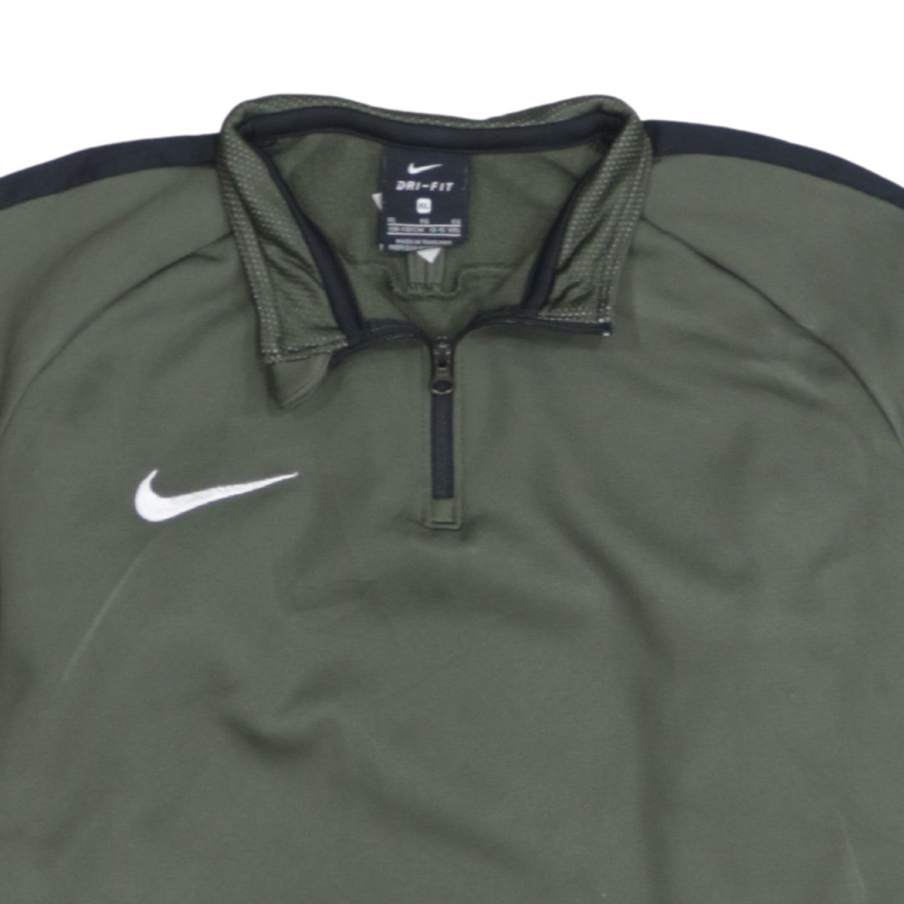 Nike Boys Green Dri-Fit 1/4 Zip Long Sleeve Pullover Sweatshirt XL 13-15yrs