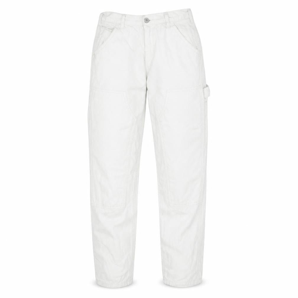 J. Galt Women's White Cargo Jeans Size S Relaxed Fit Cotton
