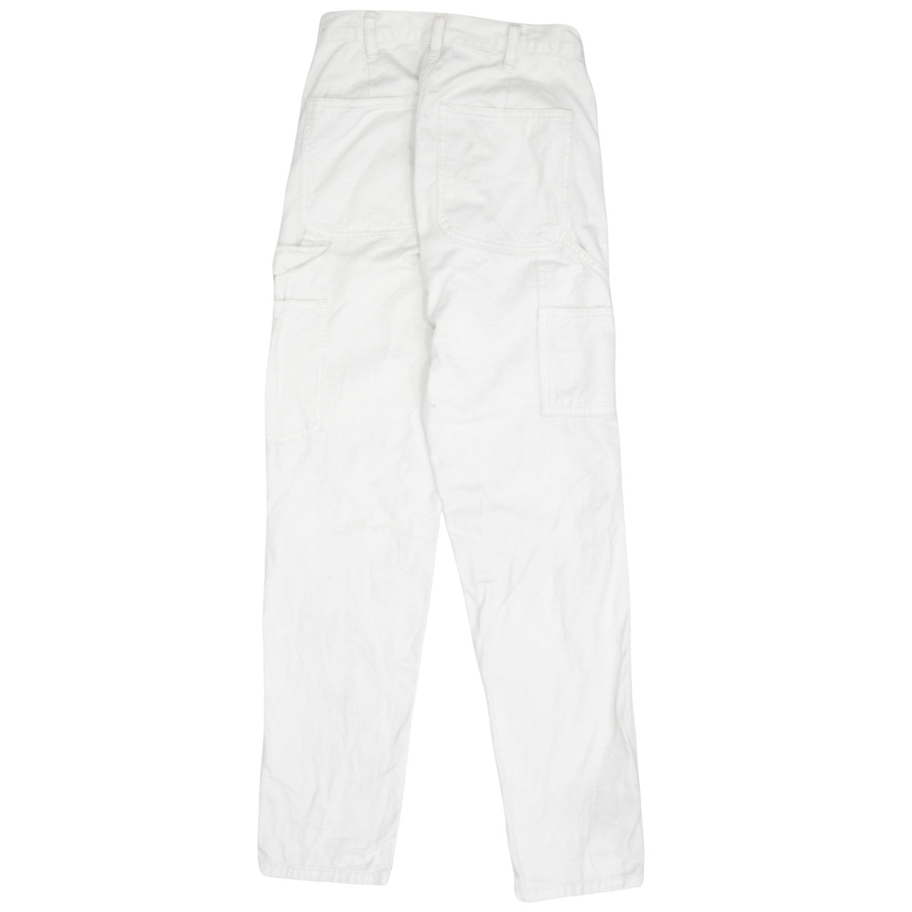 J. Galt Women's White Cargo Jeans Size S Relaxed Fit Cotton