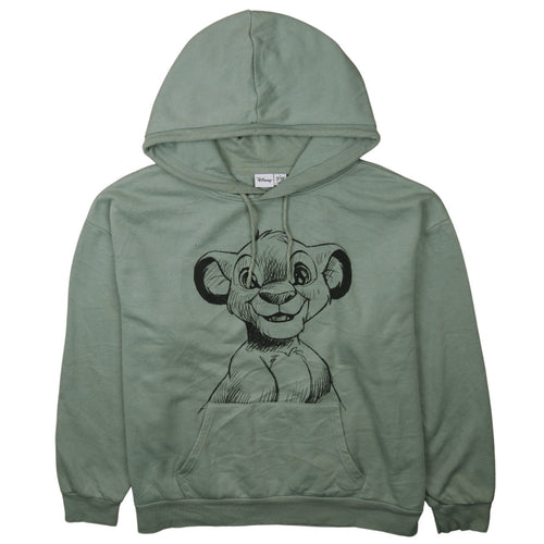 Disney Women Green Simba Hoodie XL Pullover Lion King Sweatshirt