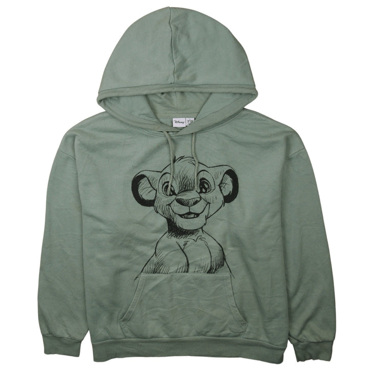 Disney Women Green Simba Hoodie XL Pullover Lion King Sweatshirt