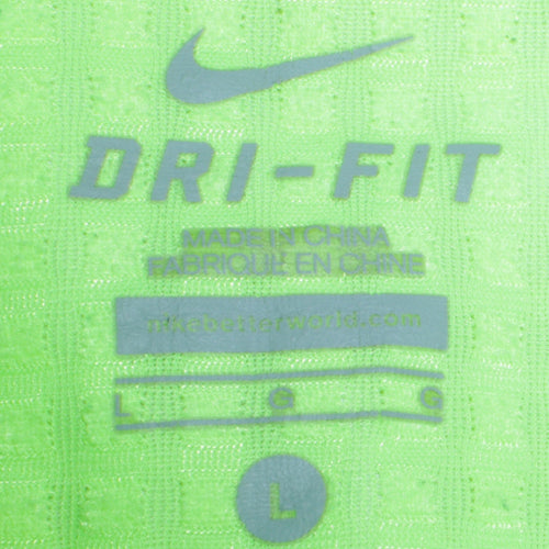 Nike Women's Yellow Dri-FIT Windbreaker Jacket L Reflective Lightweight