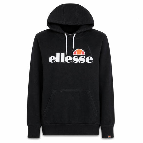 Ellesse Women's Black Pullover Hoodie Size M Cotton Blend Logo Hooded Sweatshirt