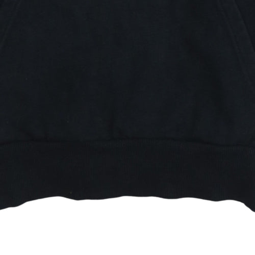 Ellesse Women's Black Pullover Hoodie Size M Cotton Blend Logo Hooded Sweatshirt