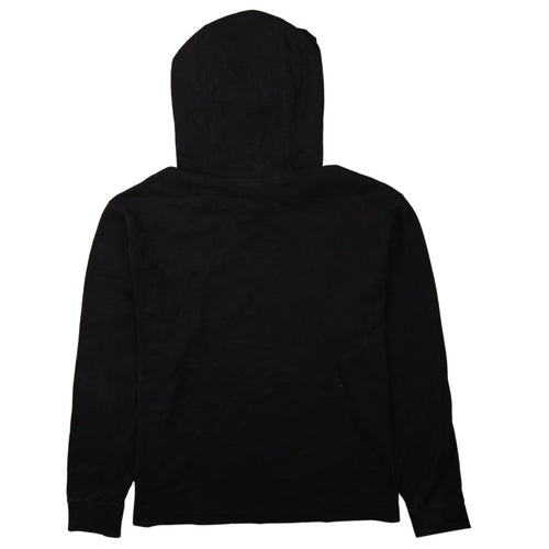 Nike Women's Black Pullover Hoodie Medium Cotton Logo Sweatshirt
