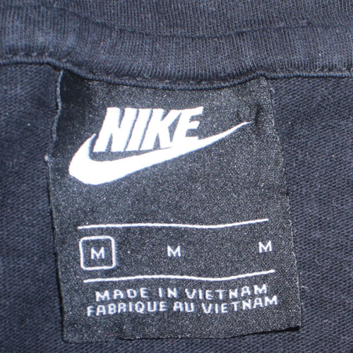 Nike Women's Black Pullover Hoodie Medium Cotton Logo Sweatshirt