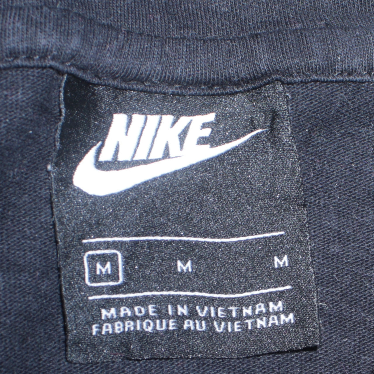 Nike Women's Black Pullover Hoodie Medium Cotton Logo Sweatshirt