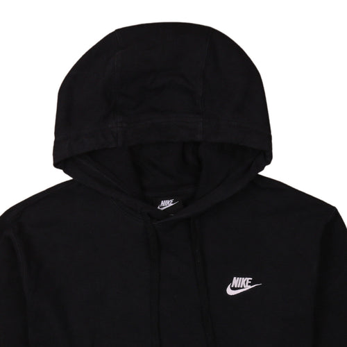 Nike Women's Black Pullover Hoodie Medium Cotton Logo Sweatshirt