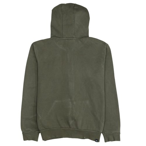 Puma Men's Green Full Zip Hoodie Size S Fleece Sweatshirt
