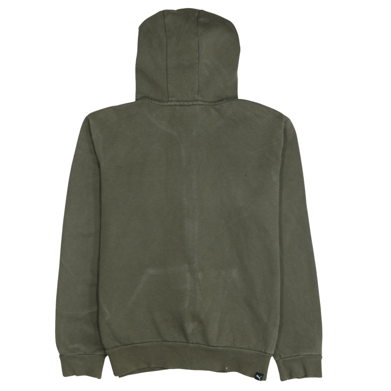 Puma Men's Green Full Zip Hoodie Size S Fleece Sweatshirt