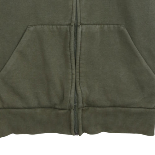 Puma Men's Green Full Zip Hoodie Size S Fleece Sweatshirt